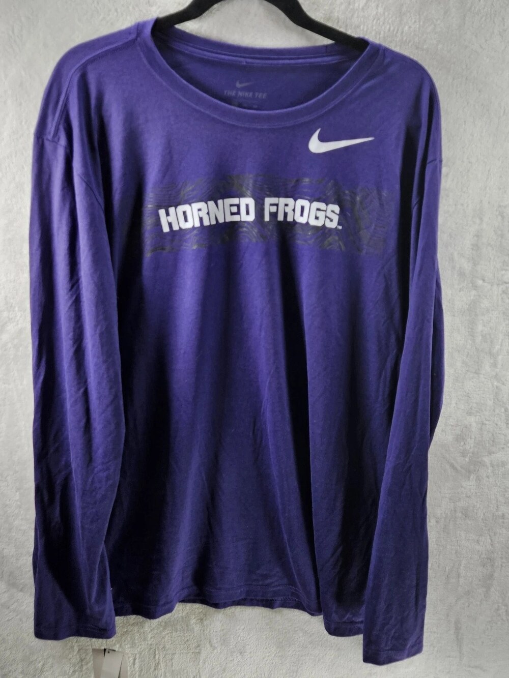 Nike TCU Horned Frogs Dri-Fit Long Sleeve Purple Men's Size XXL